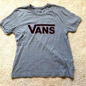 Women’s Vans t-shirt with a faux velvet logo
